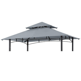 MasterCanopy replacement canopy gray close-up shows durable polyester fabric