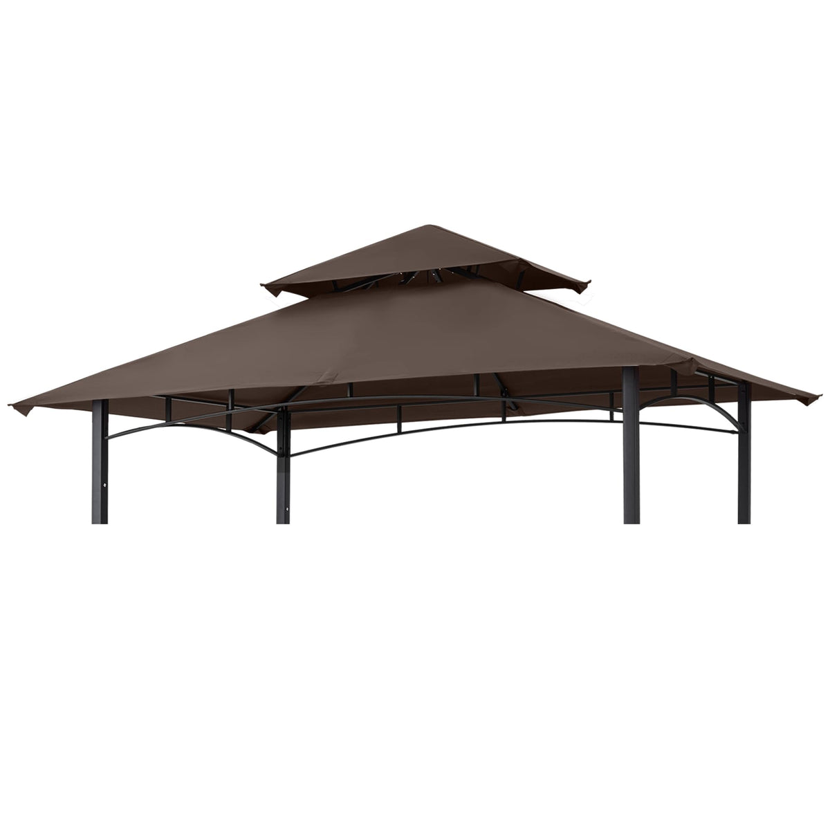 Mastercanopy grill gazebo replacement top in brown fits L-GG001PST-F for durable weather protection.