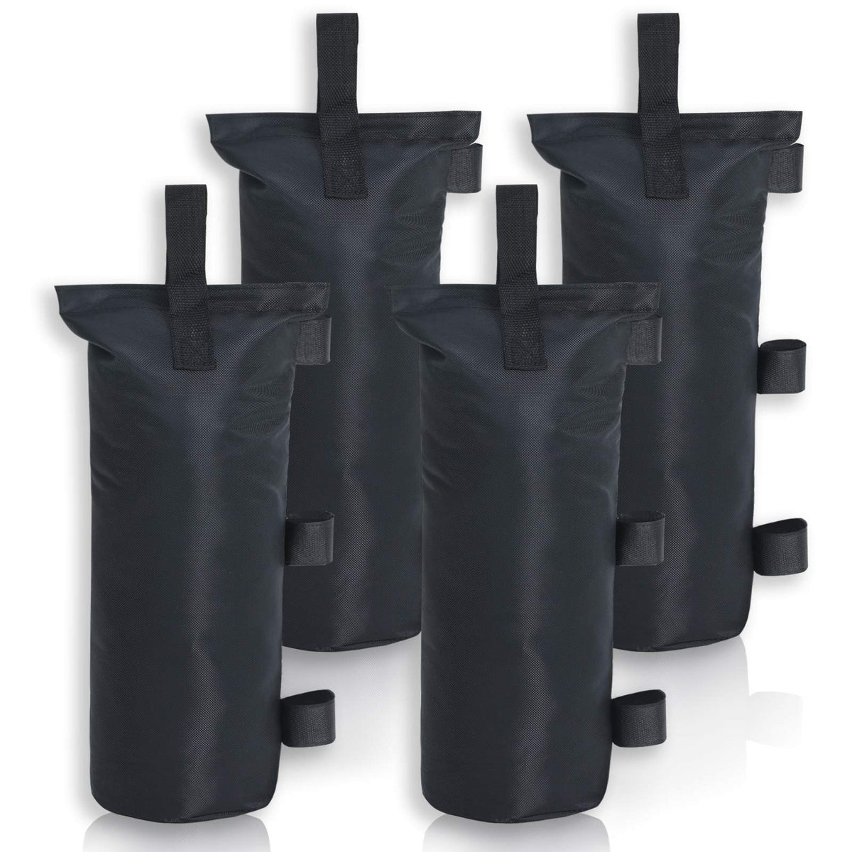 Mastercanopy weight sandbag with hook-top helps stabilize canopies on windy days.