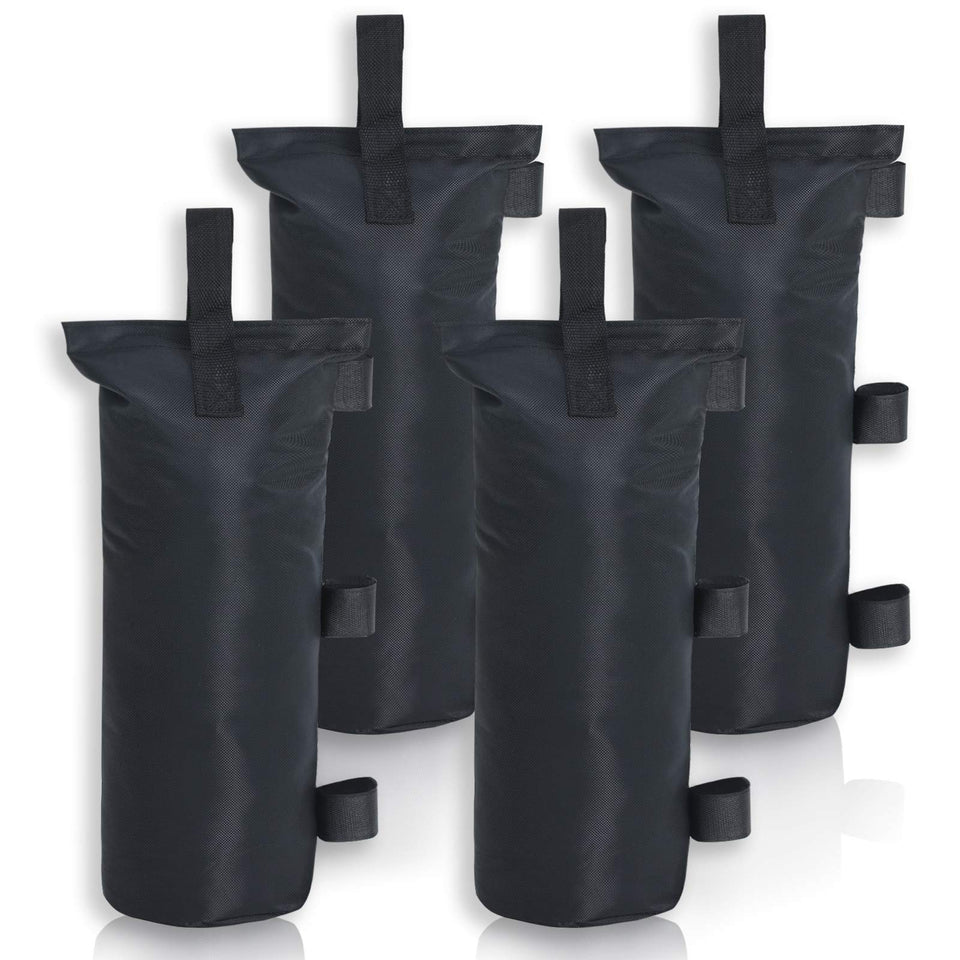 Mastercanopy weight sandbag with hook-top helps stabilize canopies on windy days.