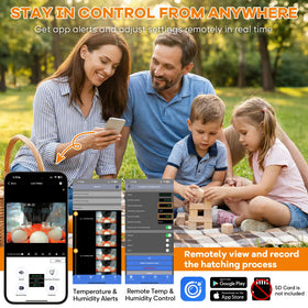 MASTERFUN app control lets you monitor conditions from anywhere with clear alerts.