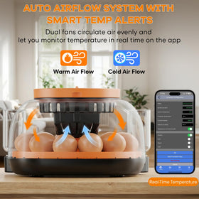 Water base and filler enable easier humidity management during incubation.