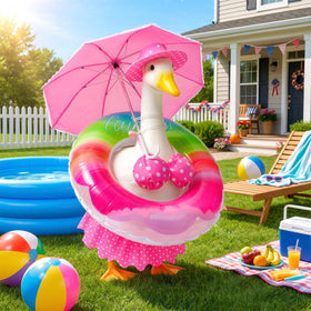 Mastom garden goose decor enhances outdoor parties and daily charm.