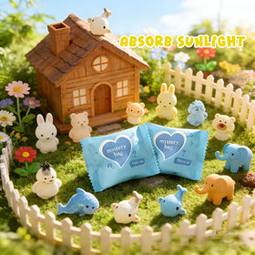 MASU&FHWE resin mini creatures for dollhouse gardens glow softly