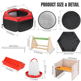 Matalde Brooder Box collapsible frame enables quick setup and storage