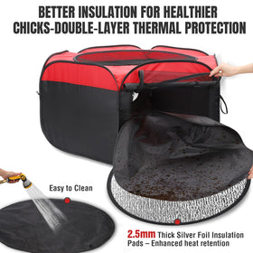 Matalde Brooder Box feeder offers easy access nutrition for chicks