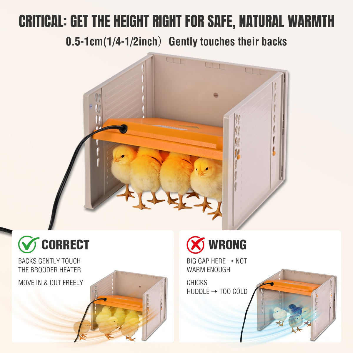 Matalde Brooder Box ventilation mesh ensures airflow and containment