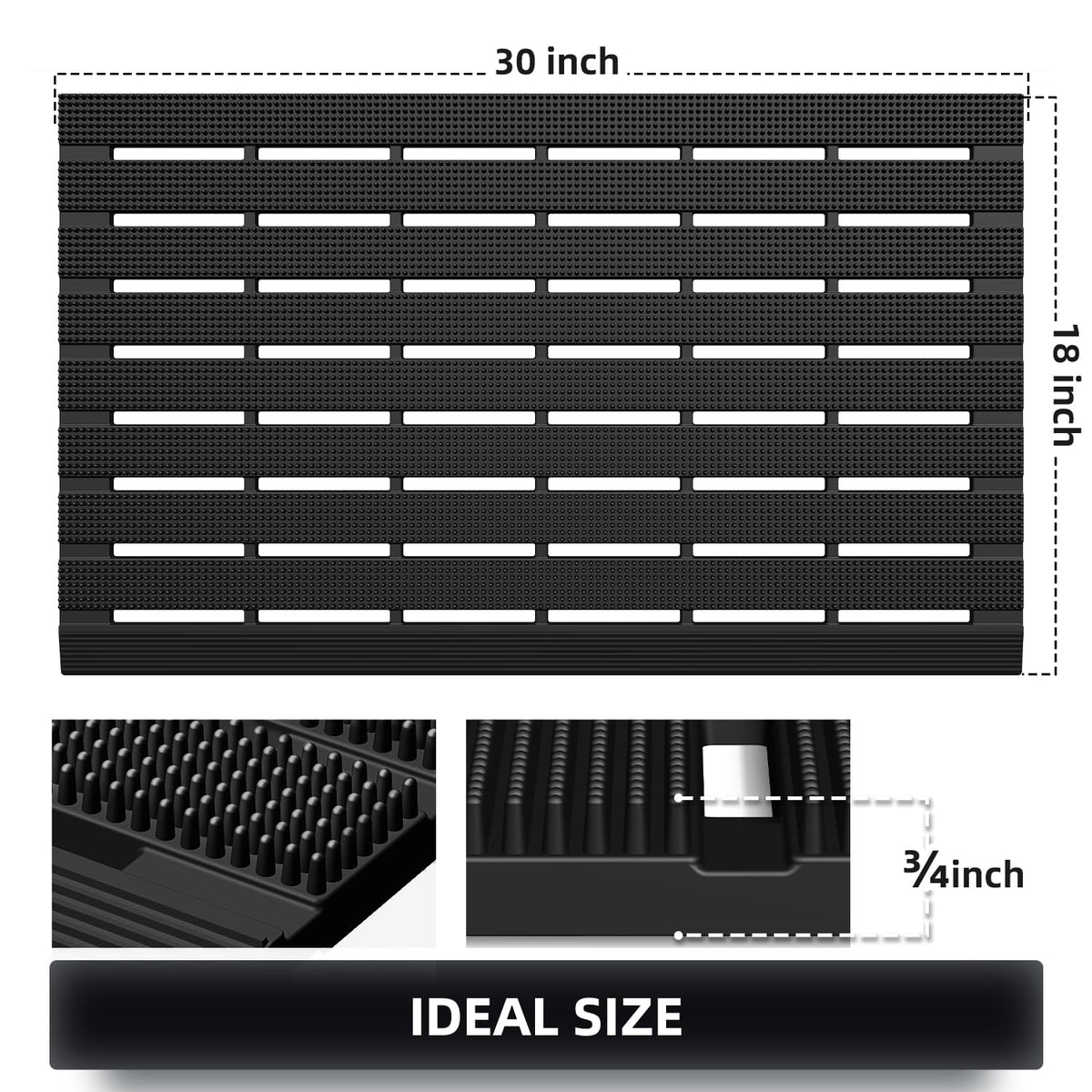 MATALL barefoot-friendly surface provides comfortable footing near pool entry.
