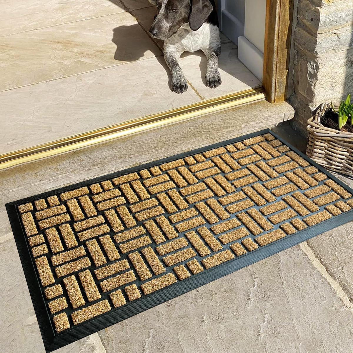 MATALL easy-cleaning mat is rinsed or vacuumed for quick maintenance.