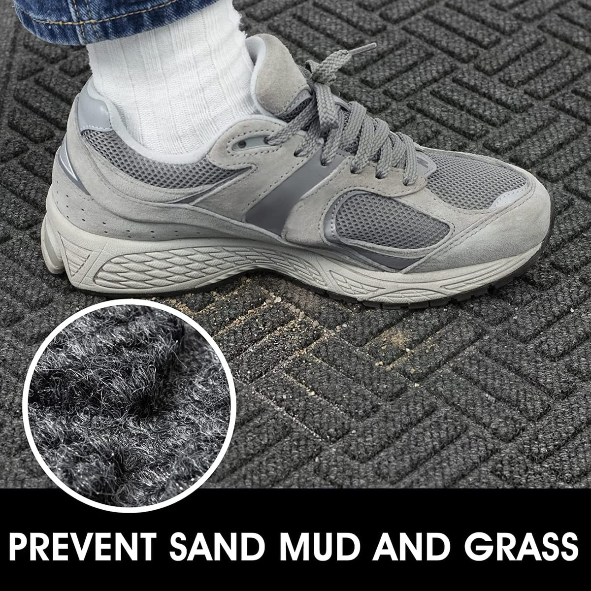 MATALL two pack mats at entryway preventing dirt and mud from entering living spaces