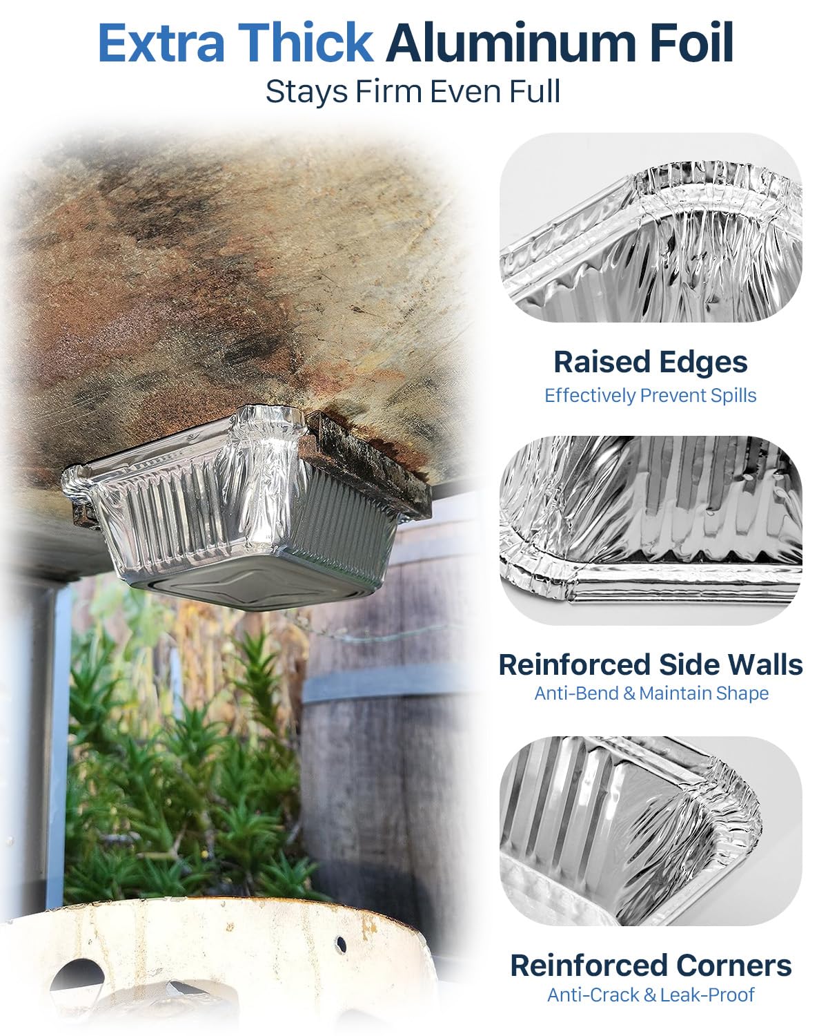 Matchwaves deep design grease hold reduces overflow and flare-ups.