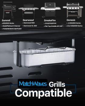 Matchwaves drip pan liner for Summit 400/600 keeping tray clean after cooking