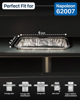 Matchwaves durable aluminum liner withstands heat for strong, warp-free performance.