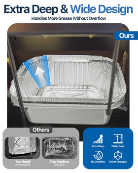 Matchwaves disposable liners enable quick cleanup after grilling sessions.