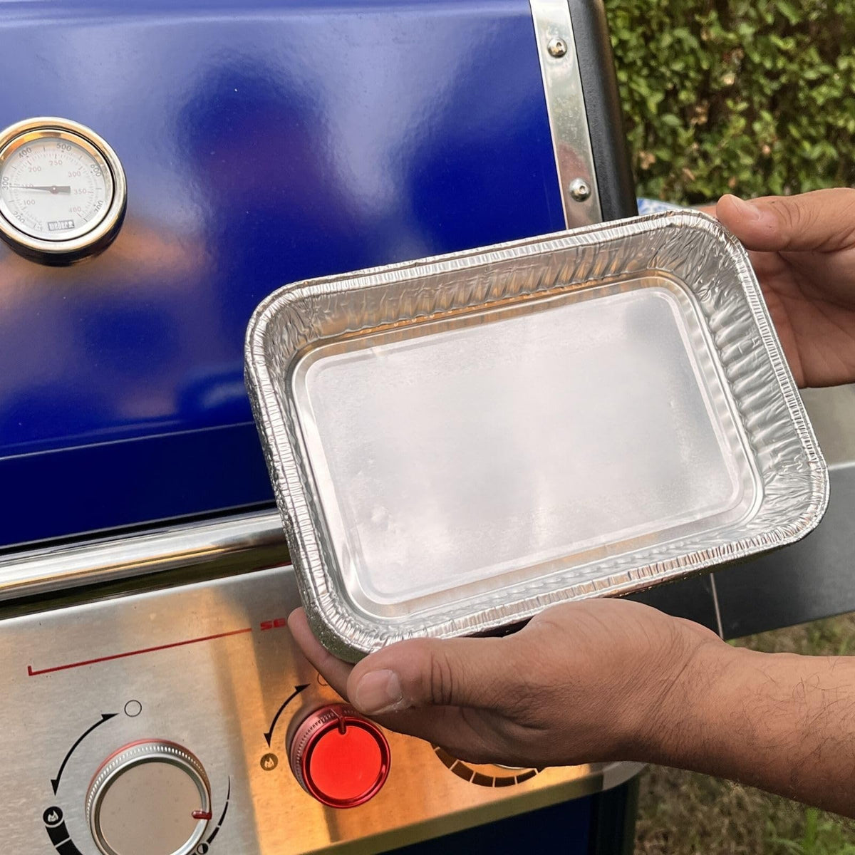 Matchwaves liner fits Weber grills, catching drips to keep surfaces clean