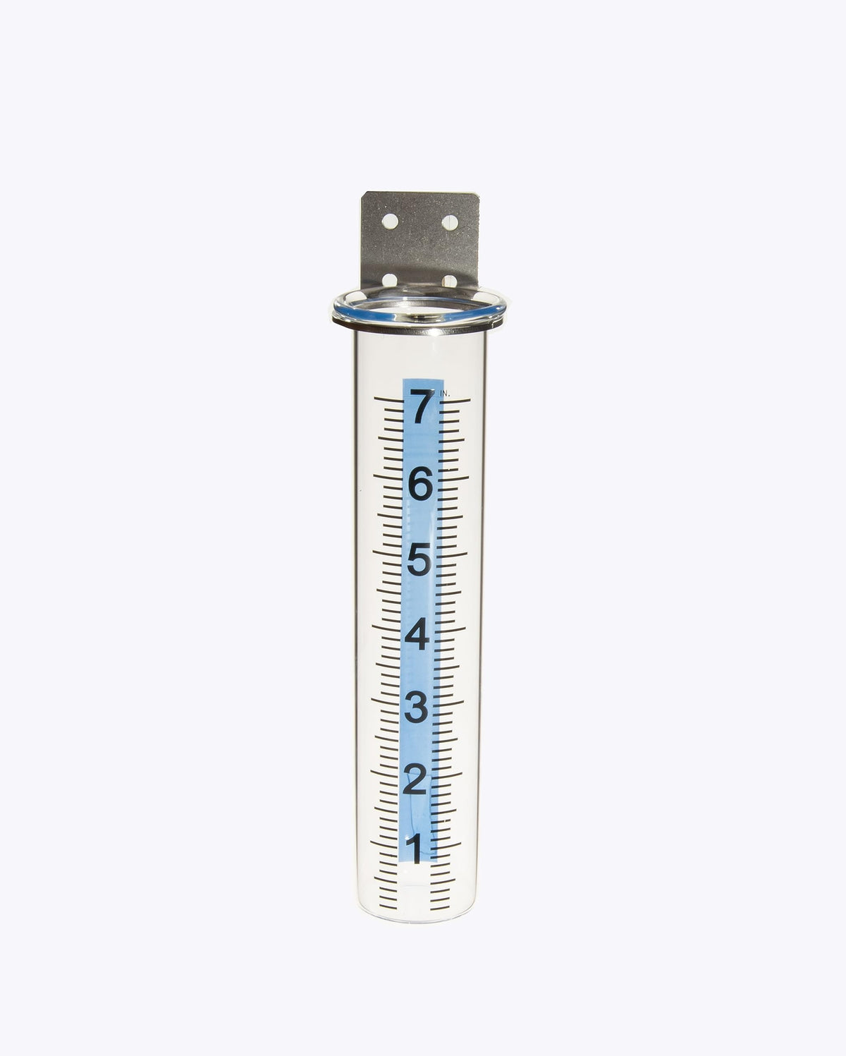 Mateda rain gauge dimensions 2.25 W x 2.25 D x 8.27 H inches.