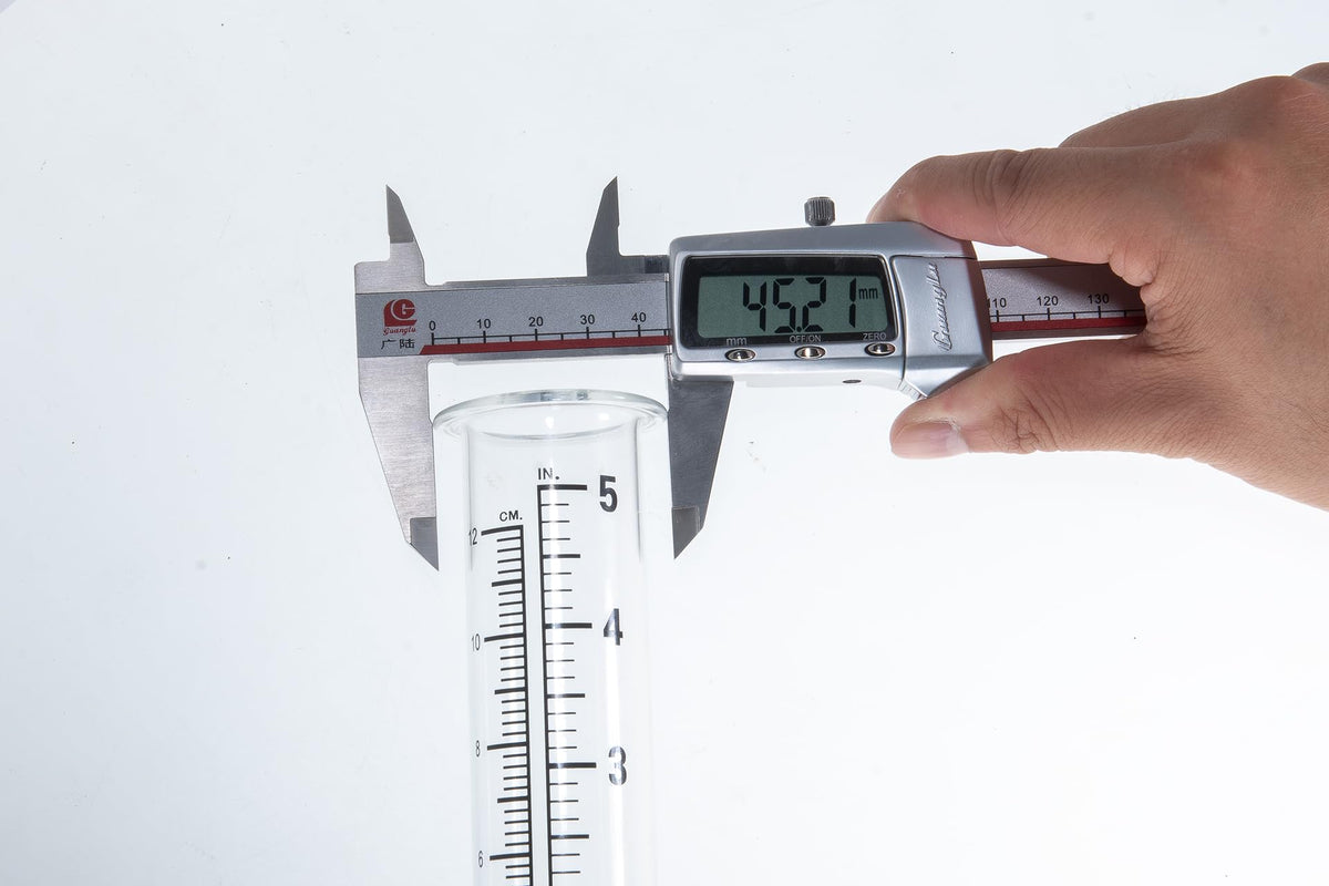 Mateda glass rain gauge tube clear and durable for outdoor use