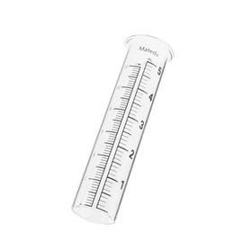 Mateda rain gauge glass tube with lip design for secure seating