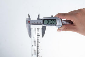 Mateda 5in capacity rain gauge tube showing height and capacity