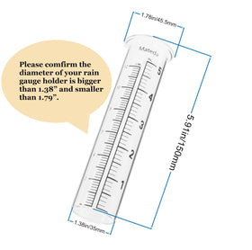 Mateda lip design gauge tube with specified outer diameter guidance