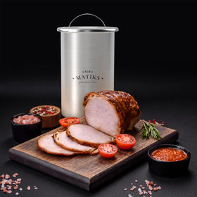 Matiks deli meat press mold in use on a kitchen counter for daily meals