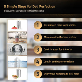 Matiks ham press mold compact dimensions suitable for busy kitchens