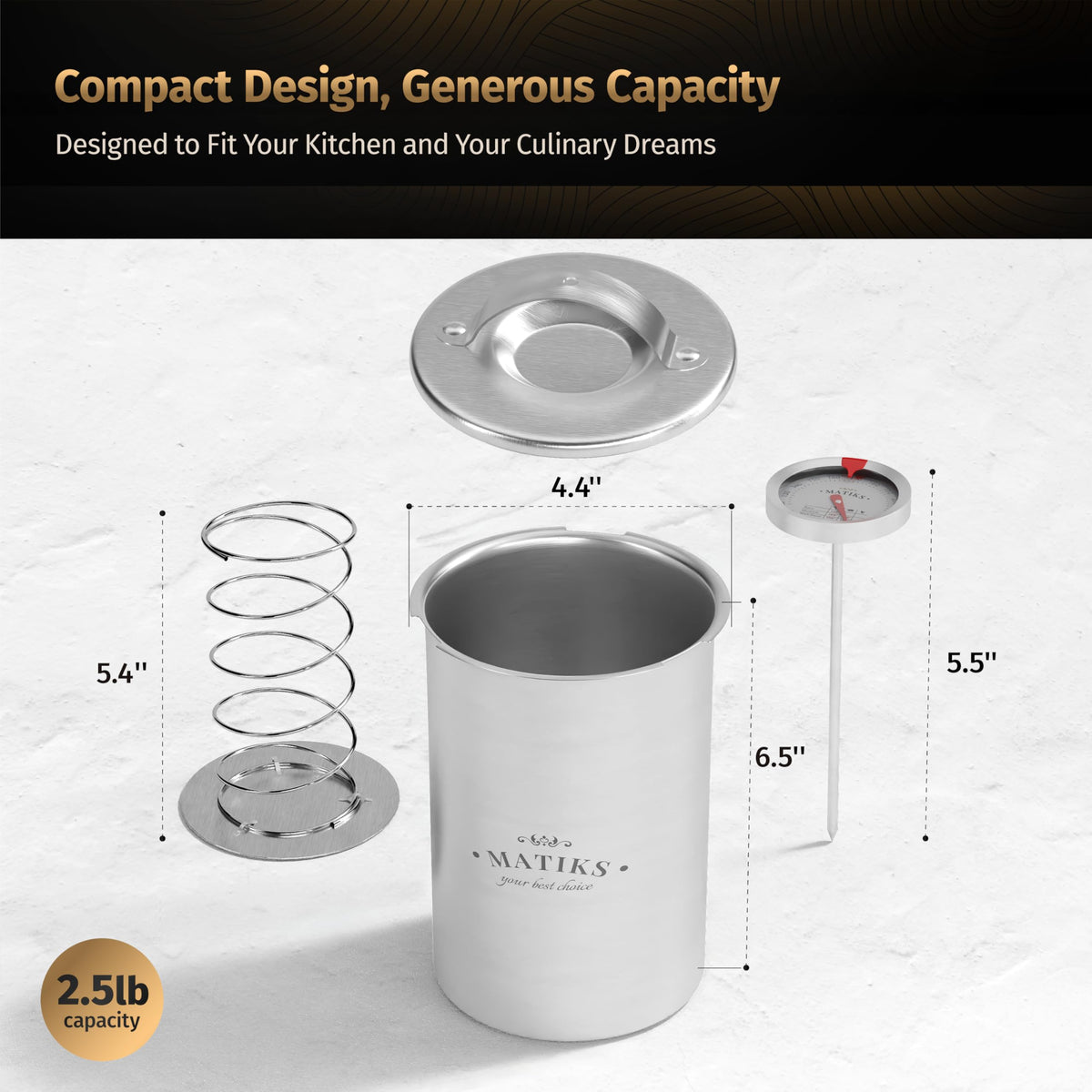 Matiks stainless steel ham press mold material emphasizes durability and safety