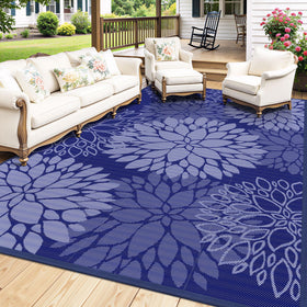 Mattitude outdoor rug 5x8 straw weave adds texture and style to outdoor spaces.