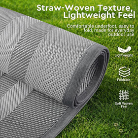 Mattitude rug with reinforced edges prevents fraying for long-lasting use