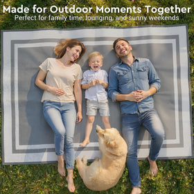 Mattitude UV-resistant rug maintains color vibrancy in bright sun