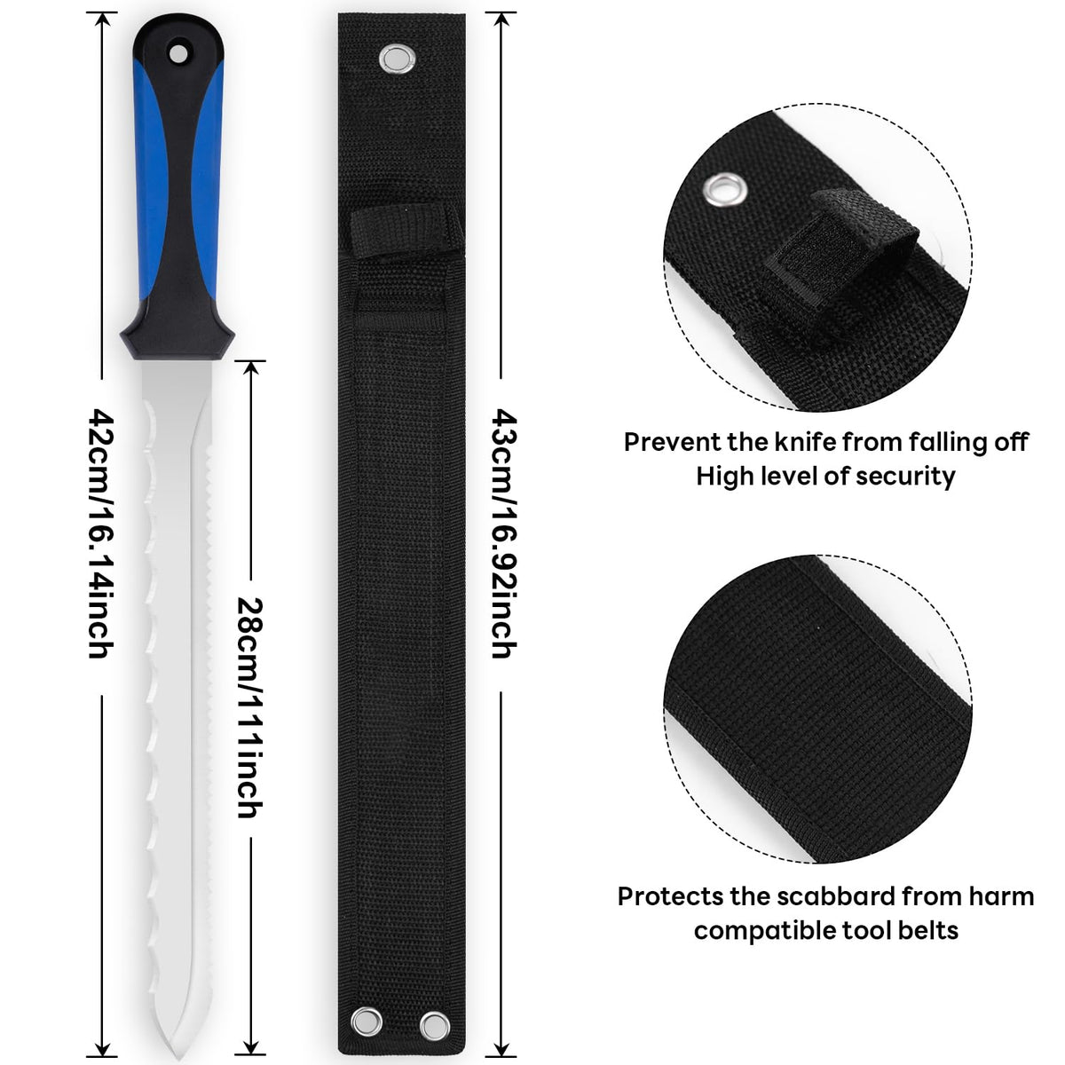 Maudibozz garden knife dual-edged blade for versatile cuts
