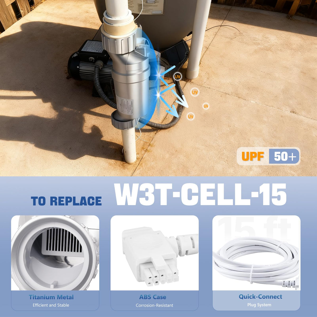 Maureen T-15 durable PE construction reduces maintenance needs.