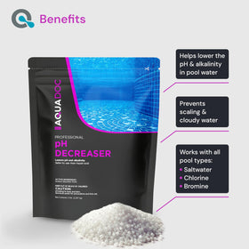 MAV AquaDoc alkalinity decreaser helps prevent scaling and cloudy water.