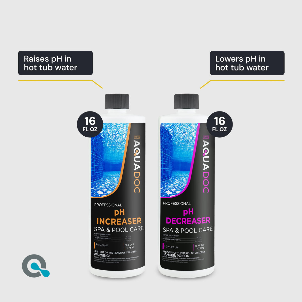MAV AquaDoc alkalinity increaser ensuring stable sanitizer performance in portable spas.