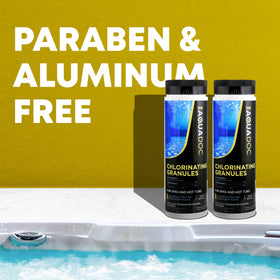MAV AquaDoc American-made spa chemicals ensure consistent quality and results.