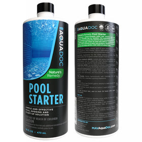 MAV Aquadoc backyard pool opening scene highlights easy use for above-ground and in-ground pools.