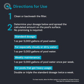 AquaDoc clarifier binds fine particles to boost filter performance.
