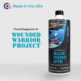 MAV AquaDoc Blue Pond Dye provides a subtle UV-filter effect.