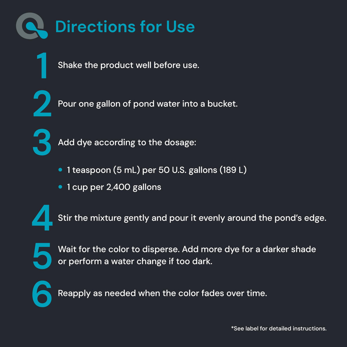 MAV AquaDoc blue pond dye in sunlight enhances color while remaining pond-friendly.