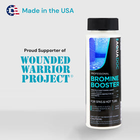 MAV AquaDoc USA-made seal emphasizes reliable hot tub chemistry support.