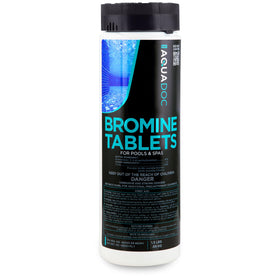 AquaDoc bromine tablets show reduced odor in spa water