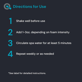 AquaDoc bubble-control in a hot tub, clearer water with less foam