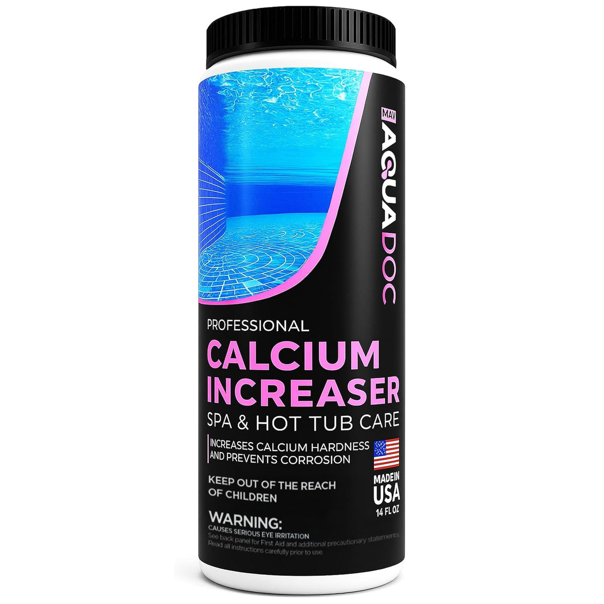 MAV AquaDoc calcium increaser bottle balancing spa hardness for clearer water