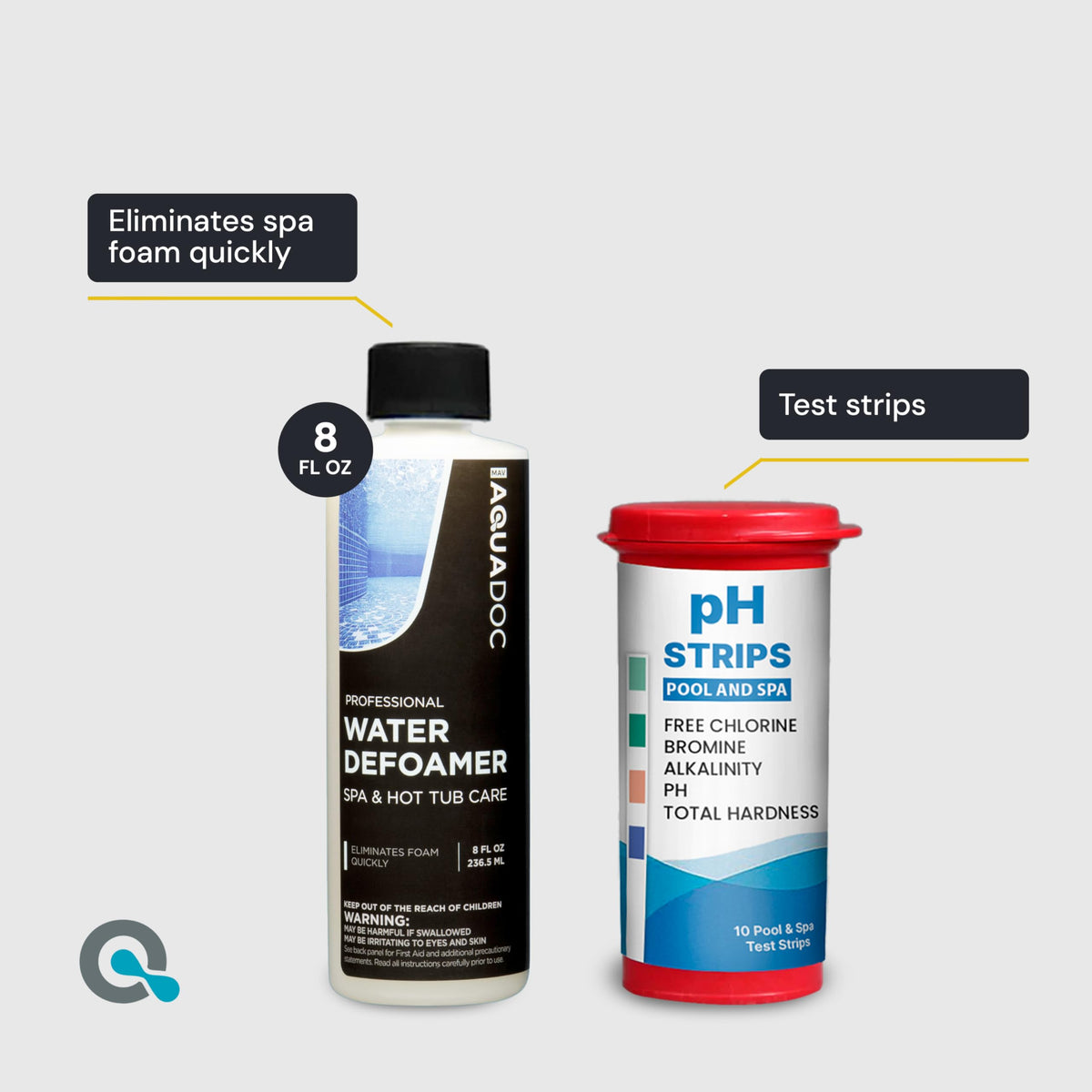 MAV AquaDoc chlorine-free shock treatment for gentle spa shock after heavy use.
