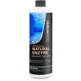 MAV AquaDoc crystal clear hot tub water after treatment.