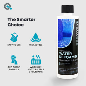 MAV AquaDoc defoamer working during spa circulation.