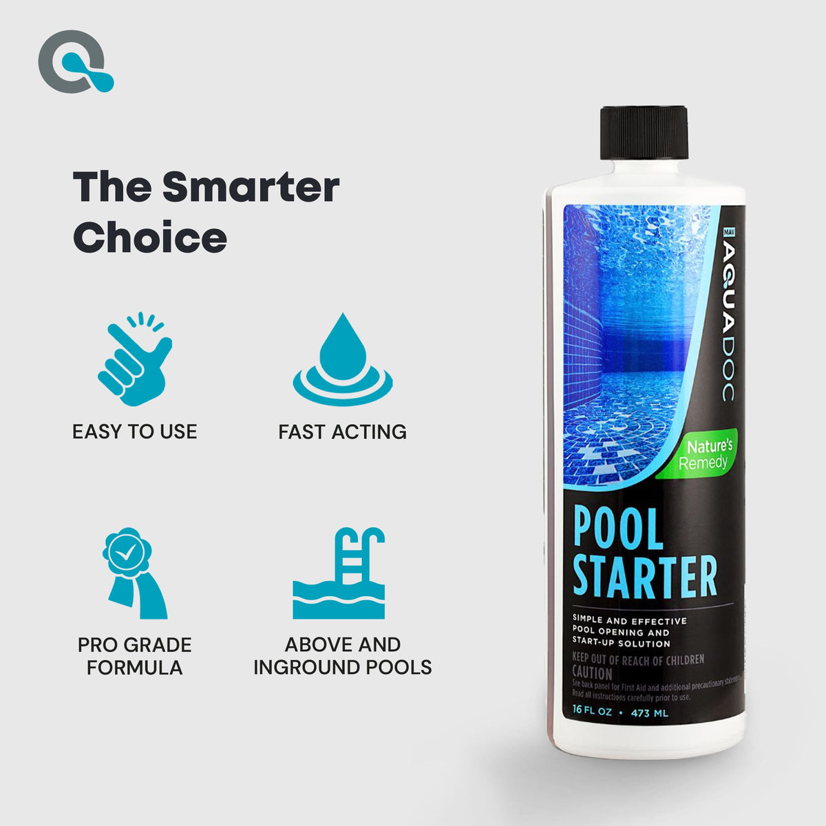MAV Aquadoc filter-compatibility chart highlights cartridge, DE, and sand filter support.