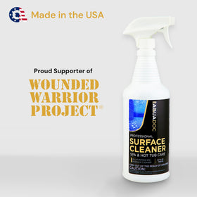 MAV AquaDoc hot tub cover cleaner vinyl use reduces dirt buildup on covers.