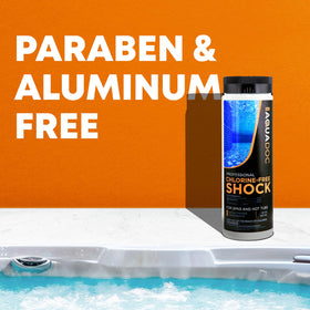 AquaDoc Hot Tub Shock with bromine/chlorine-boosting visuals