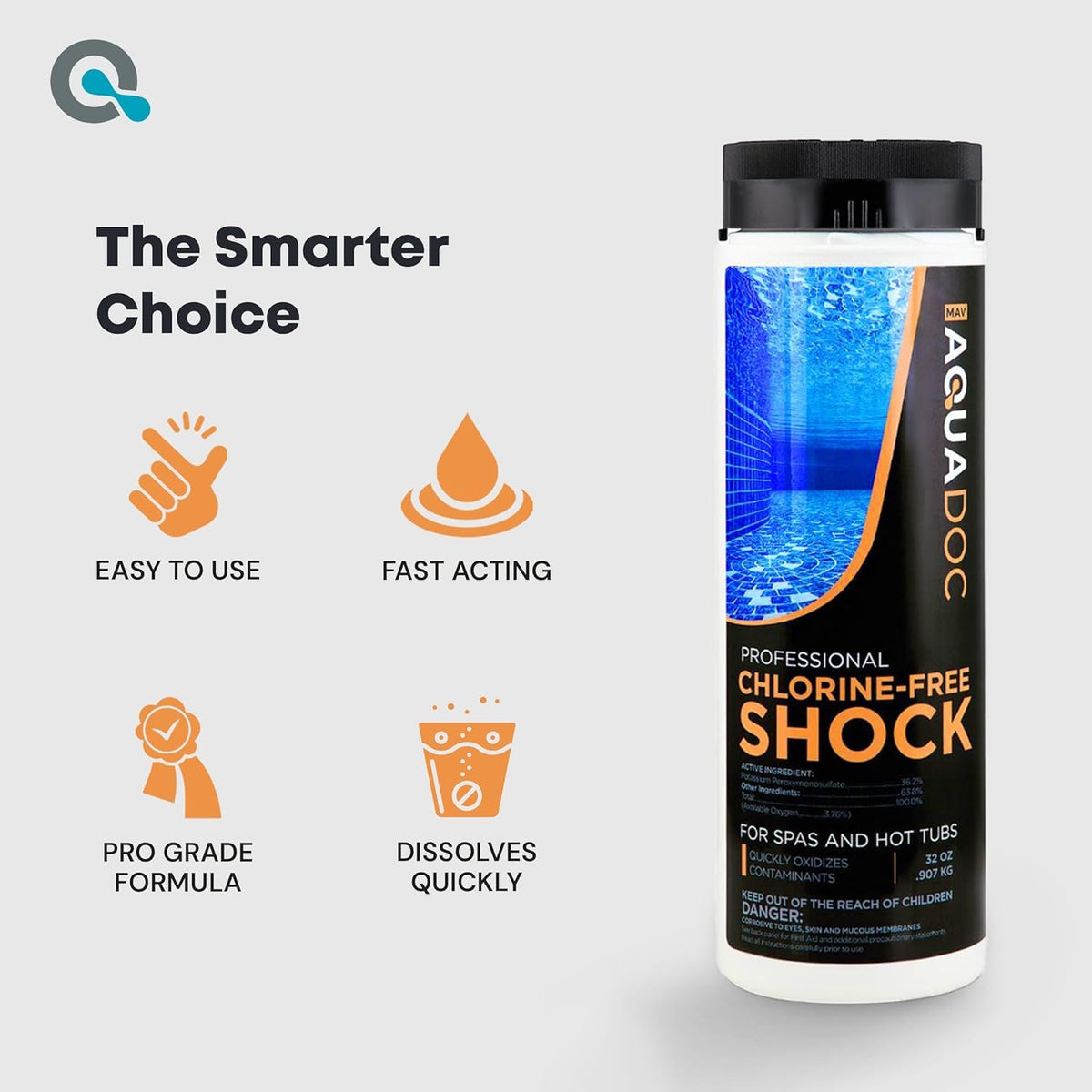MAV AquaDoc USA-made label emphasizes quality and reliability